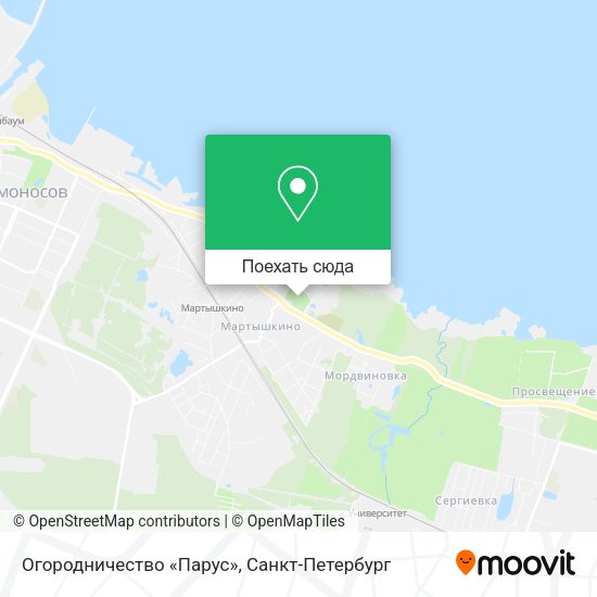 Карта Огородничество «Парус»