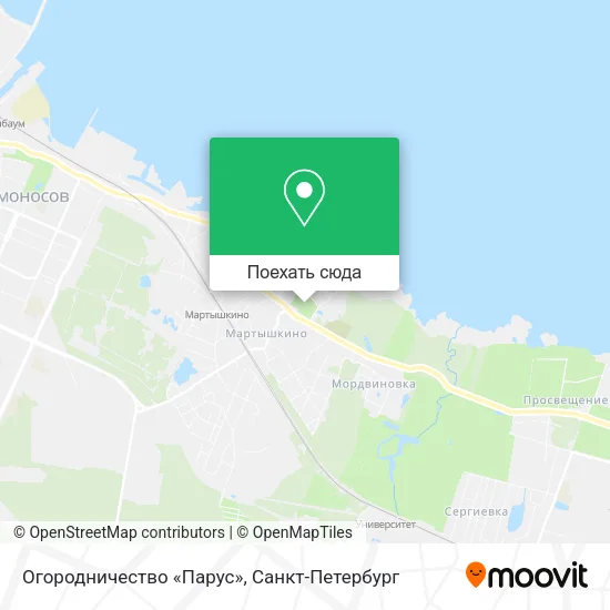 Карта Огородничество «Парус»