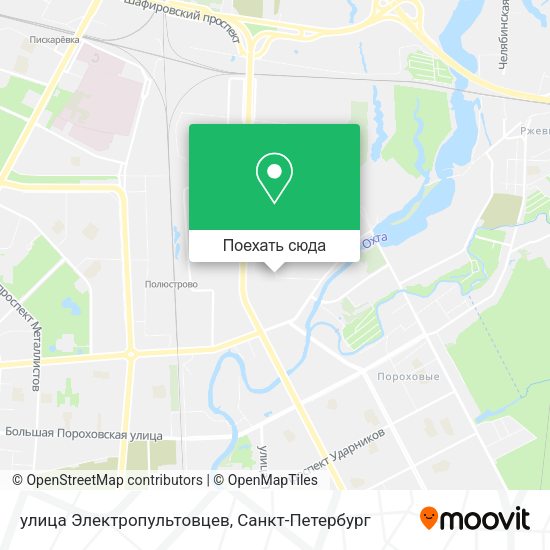 Карта улица Электропультовцев