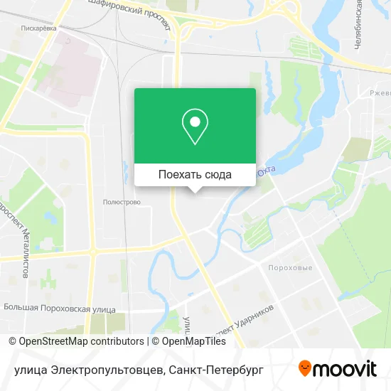Карта улица Электропультовцев
