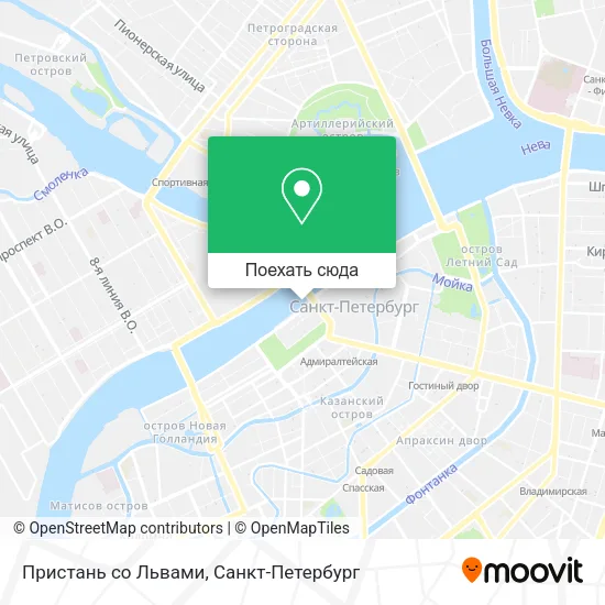Карта Пристань со Львами