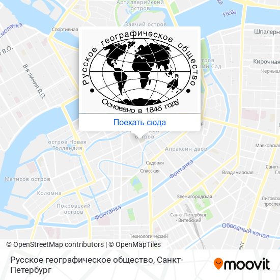 Карта Русское географическое общество