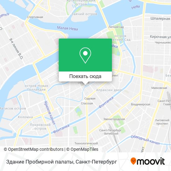 Карта Здание Пробирной палаты