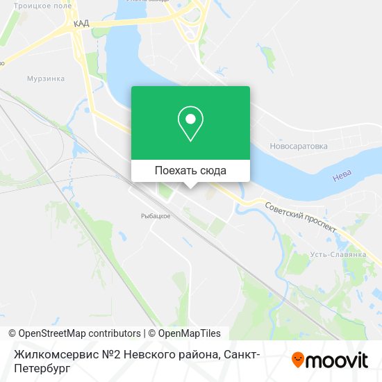 Карта Жилкомсервис №2 Невского района