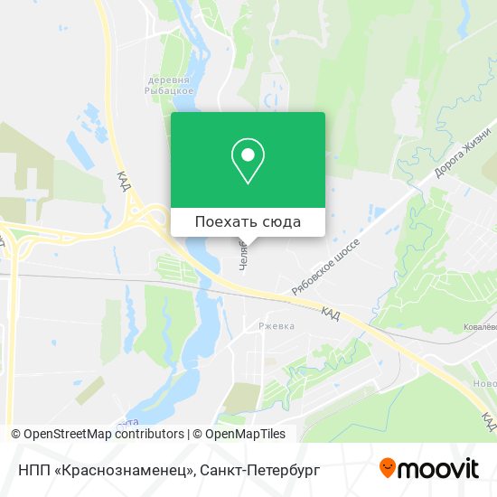 Карта НПП «Краснознаменец»