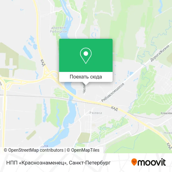 Карта НПП «Краснознаменец»