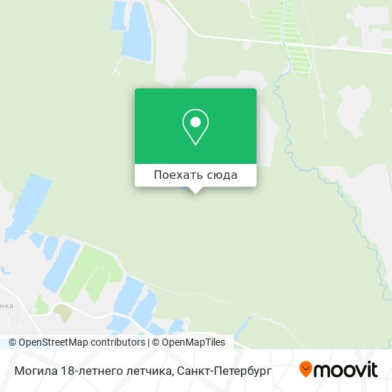 Карта Могила 18-летнего летчика