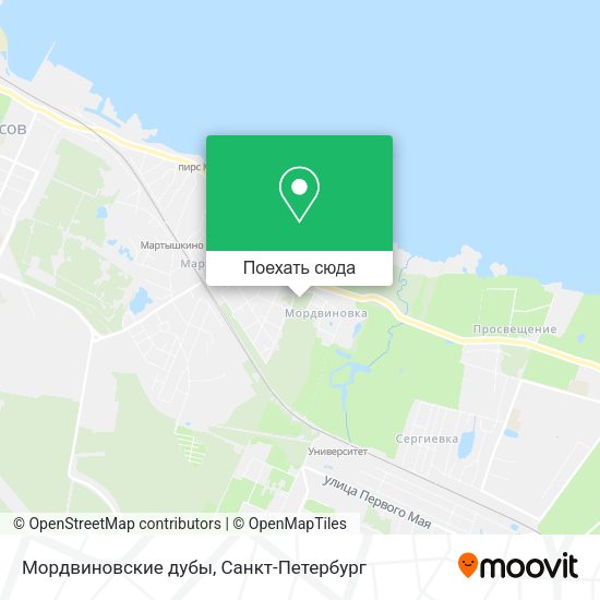 Карта Мордвиновские дубы