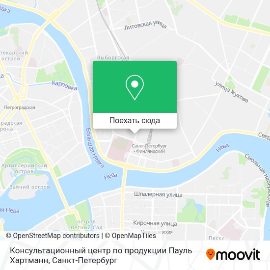 Карта Консультационный центр по продукции Пауль Хартманн