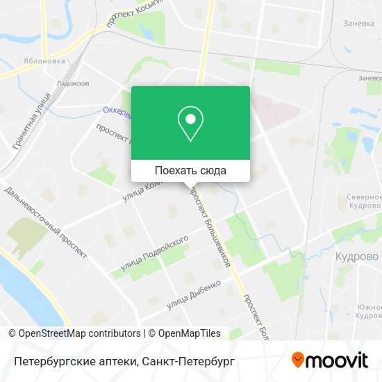 Карта Петербургские аптеки