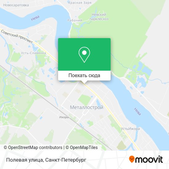Карта Полевая улица