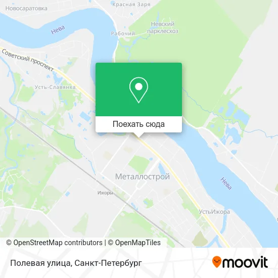 Карта Полевая улица