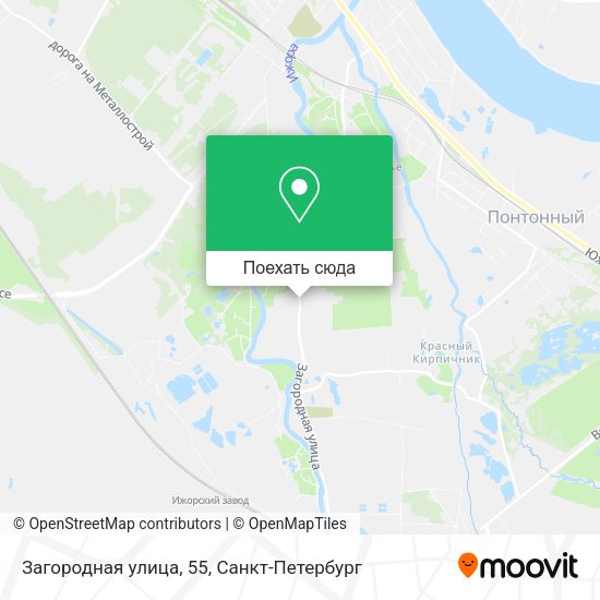 Карта Загородная улица, 55