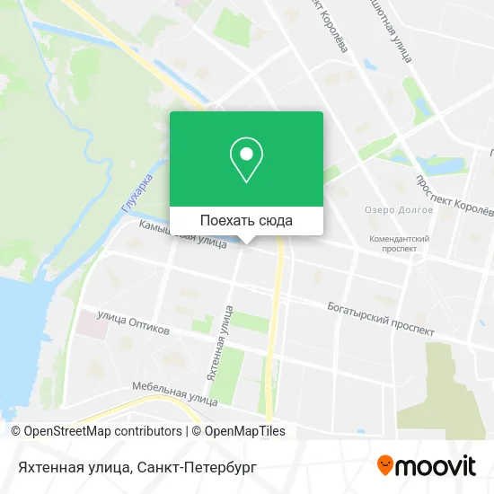 Карта Яхтенная улица