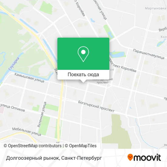 Карта Долгоозерный рынок
