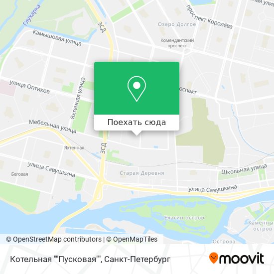Карта Котельная ""Пусковая""