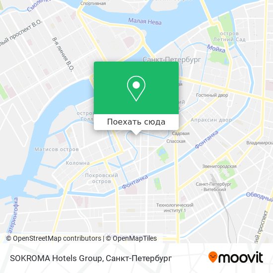 Карта SOKROMA Hotels Group