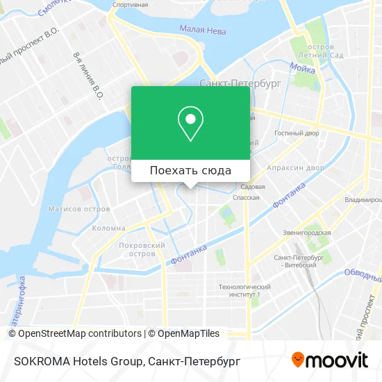 Карта SOKROMA Hotels Group