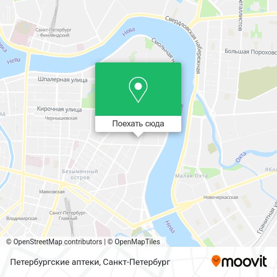Карта Петербургские аптеки