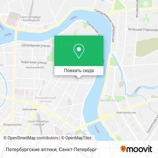 Карта Петербургские аптеки