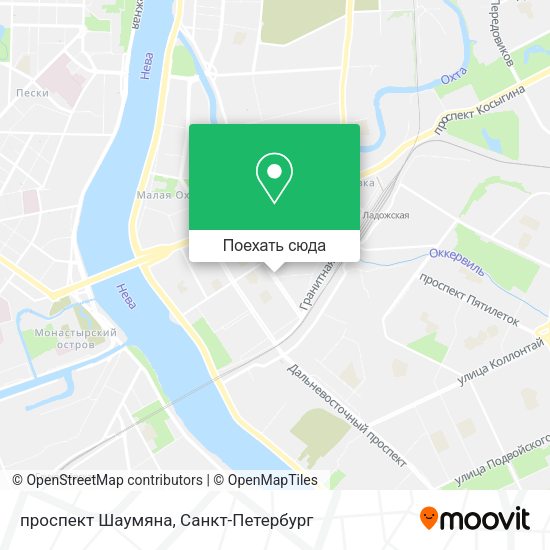 Карта проспект Шаумяна