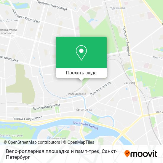 Карта Вело-роллерная площадка и памп-трек