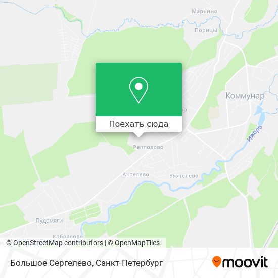 Карта Большое Сергелево