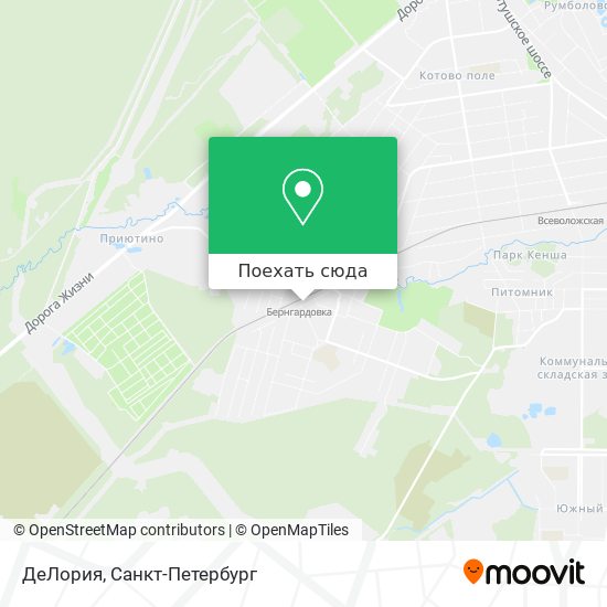 Карта ДеЛория