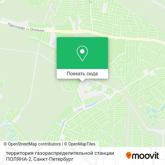 Карта территория газораспределительной станции ПОЛЯНА-2