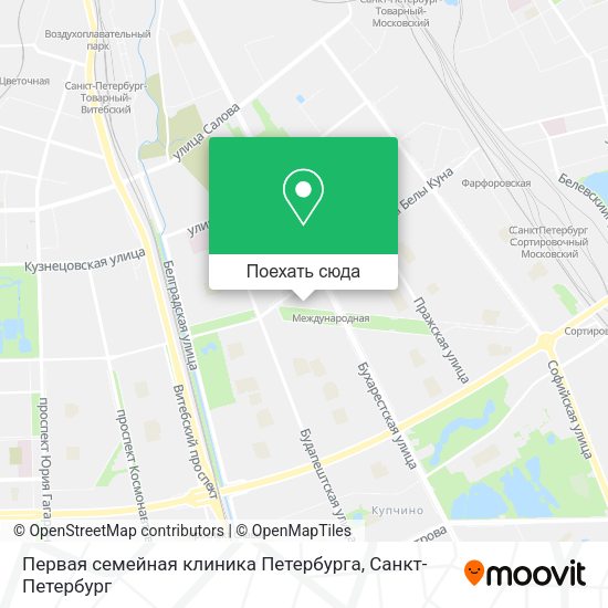 Карта Первая семейная клиника Петербурга
