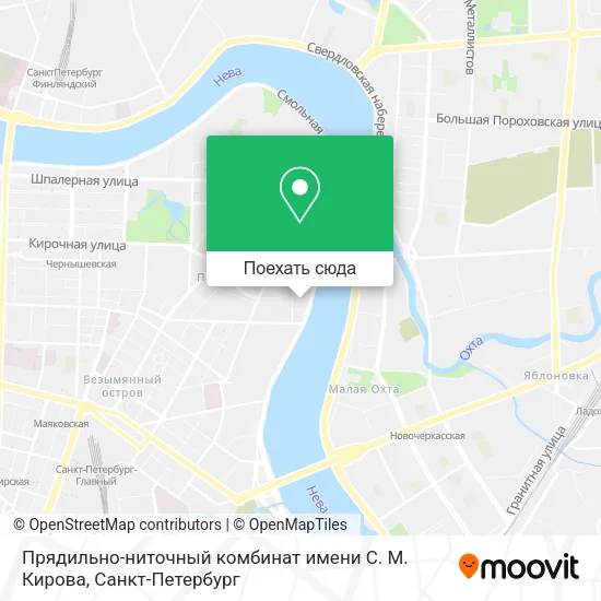 Карта Прядильно-ниточный комбинат имени С. М. Кирова