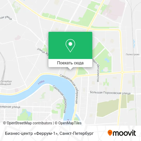 Карта Бизнес-центр «Феррум-1»
