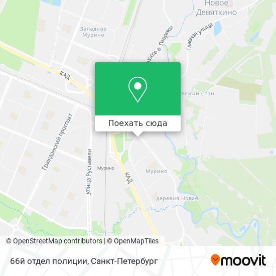 Карта 66й отдел полиции