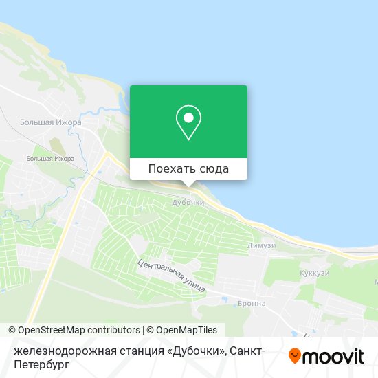 Карта железнодорожная станция «Дубочки»