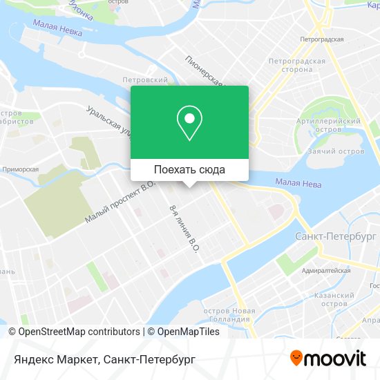 Карта Яндекс Маркет