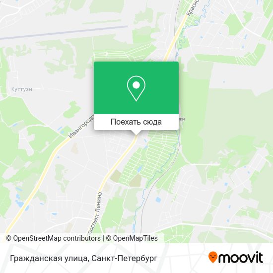 Карта Гражданская улица