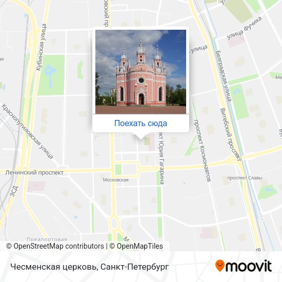 Карта Чесменская церковь