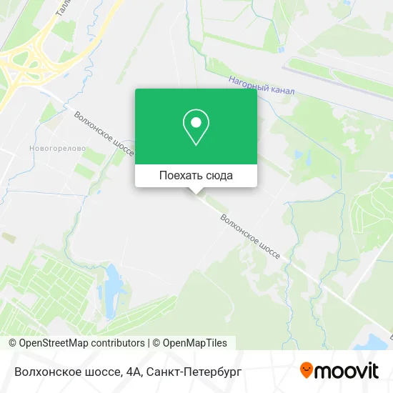 Карта Волхонское шоссе, 4А