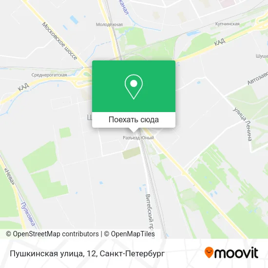 Карта Пушкинская улица, 12
