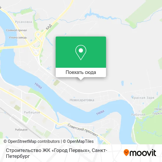 Карта Строительство ЖК «Город Первых»