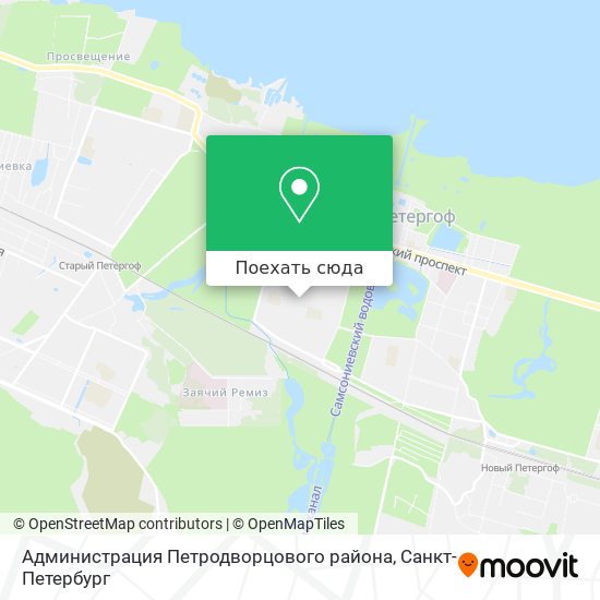 Карта Администрация Петродворцового района