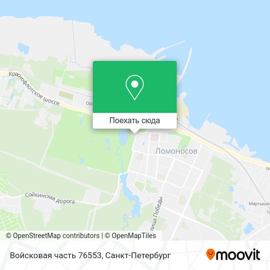 Карта Войсковая часть 76553