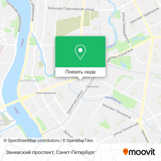 Карта Заневский проспект