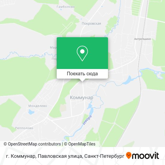 Карта г. Коммунар, Павловская улица