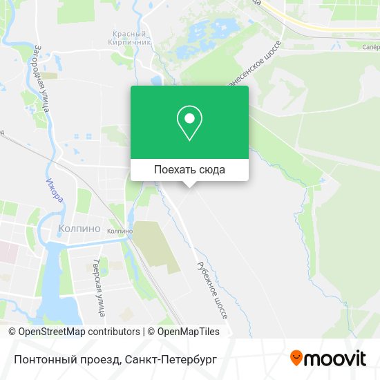 Карта Понтонный проезд