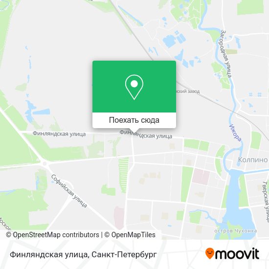 Карта Финляндская улица
