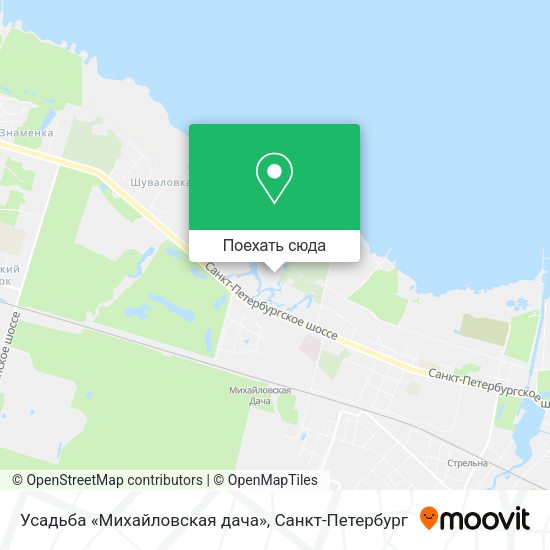 Карта Усадьба «Михайловская дача»
