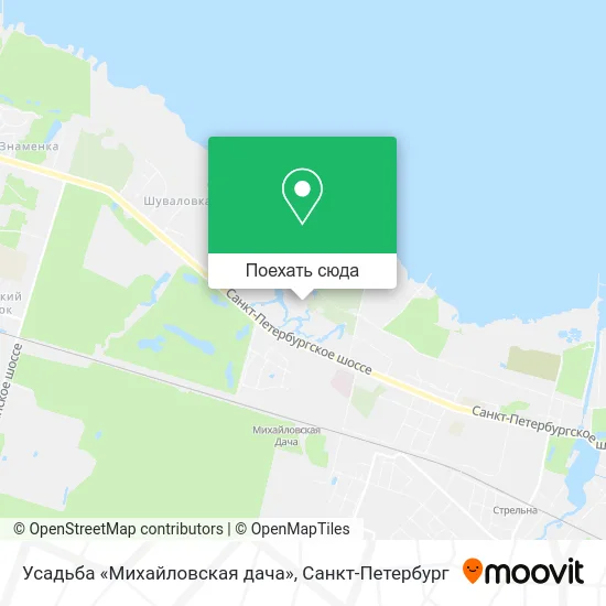 Карта Усадьба «Михайловская дача»
