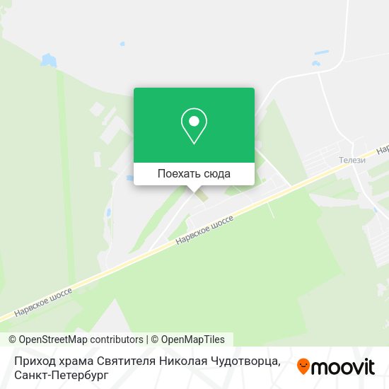Карта Приход храма Святителя Николая Чудотворца