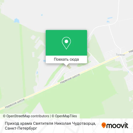 Карта Приход храма Святителя Николая Чудотворца